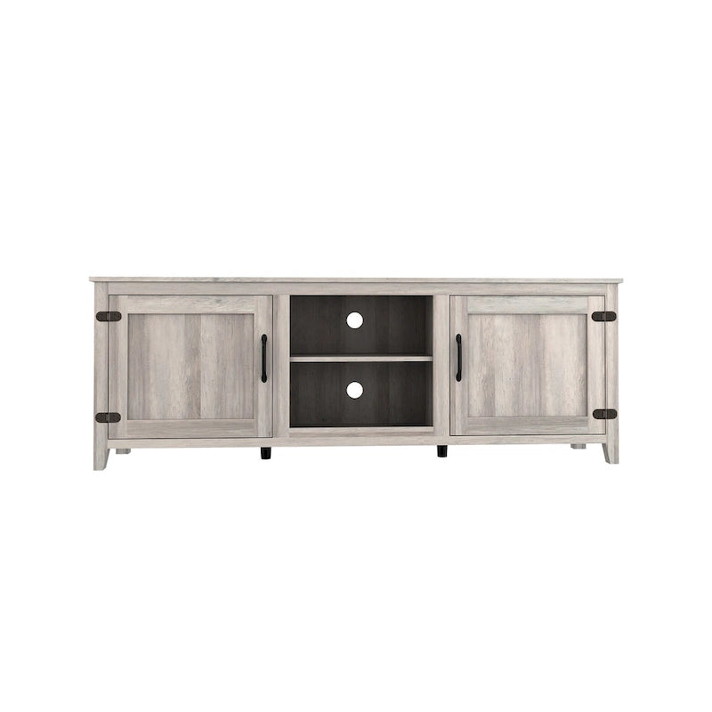70.08 TV Stand with Doors and Open Storage Compartments for TVs Up to 60