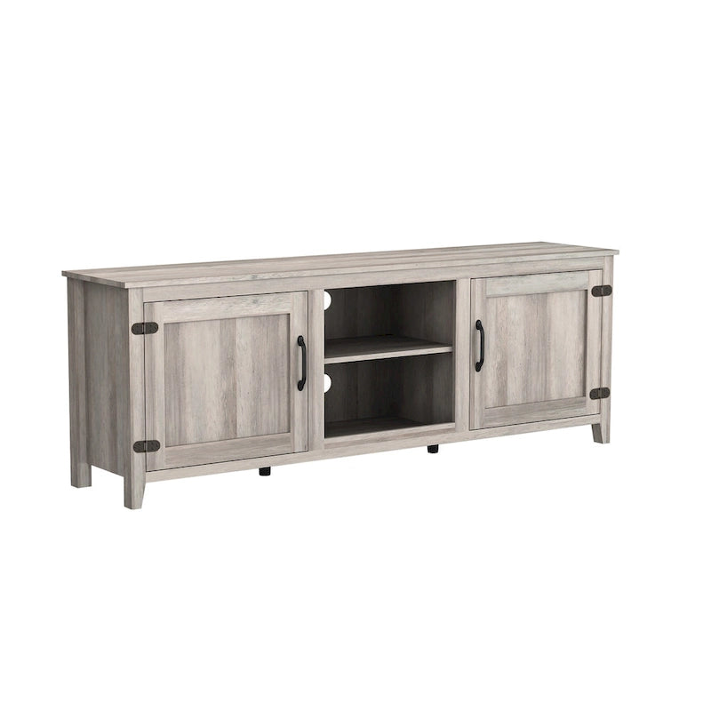 70.08 TV Stand with Doors and Open Storage Compartments for TVs Up to 60