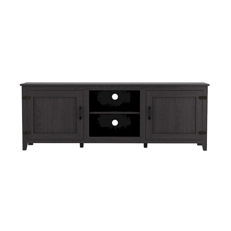 70.08 TV Stand with Doors and Open Storage Compartments for TVs Up to 60