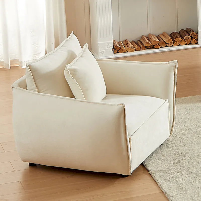 44 Upholstered Arm Chair with Pillows