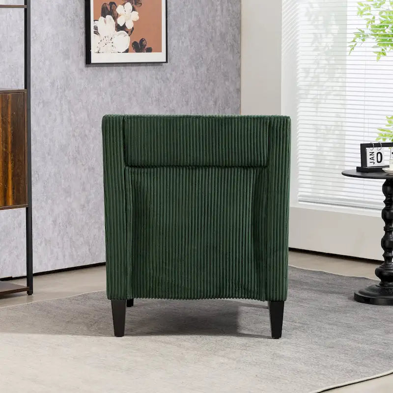 Emerald Modern 26.8 Arm Chair with Rubber Wood Legs