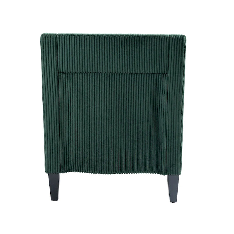 Emerald Modern 26.8 Arm Chair with Rubber Wood Legs