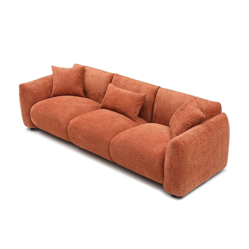 Mid Century Modern Couch 3-Seater Sofa for Living Room, Bedroom