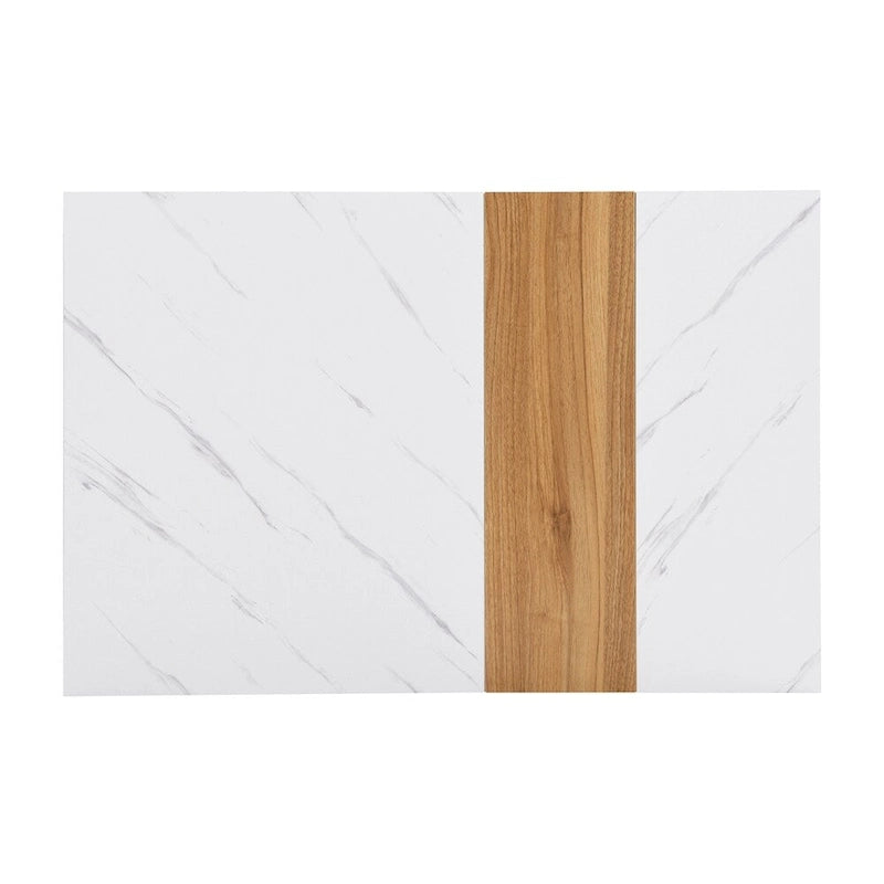 Coffee Table with 2 Storage Drawers and Wood Grain Finish