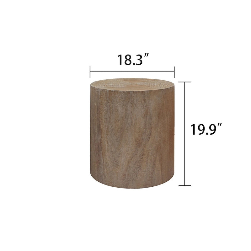 Set of 3 Rustic Wooden Coffee Tables with Distinctive Tree Ring Patterns - Perfect for Living Room