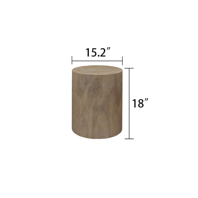 Set of 3 Rustic Wooden Coffee Tables with Distinctive Tree Ring Patterns - Perfect for Living Room