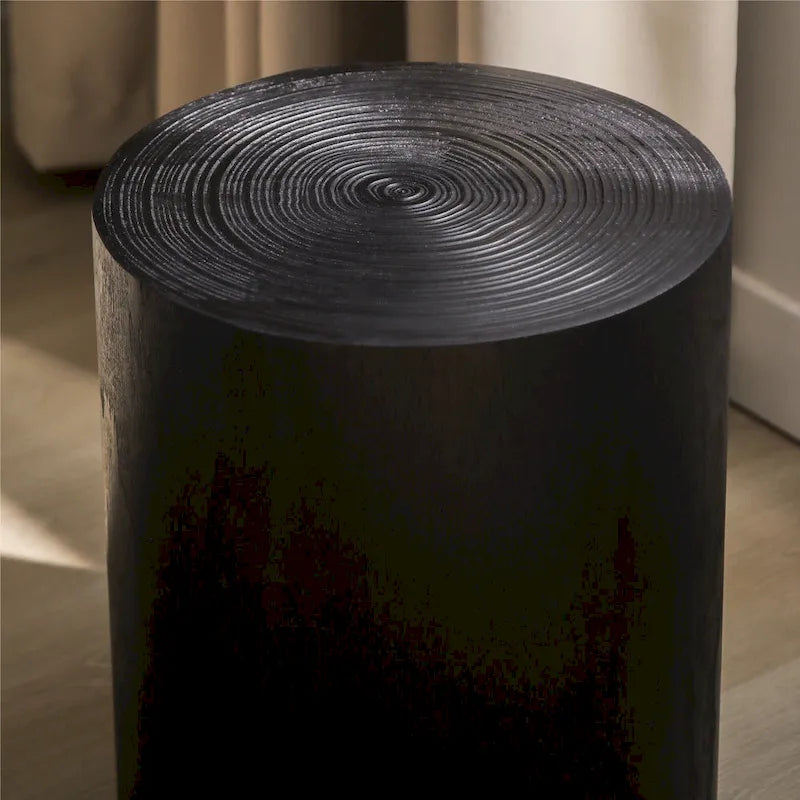 Set of 3 Rustic Wooden Coffee Tables with Distinctive Tree Ring Patterns - Perfect for Living Room