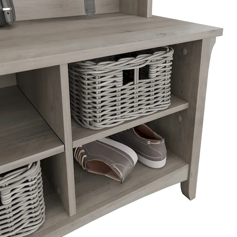 Salinas Hall Tree with Shoe Storage Bench by Bush Furniture