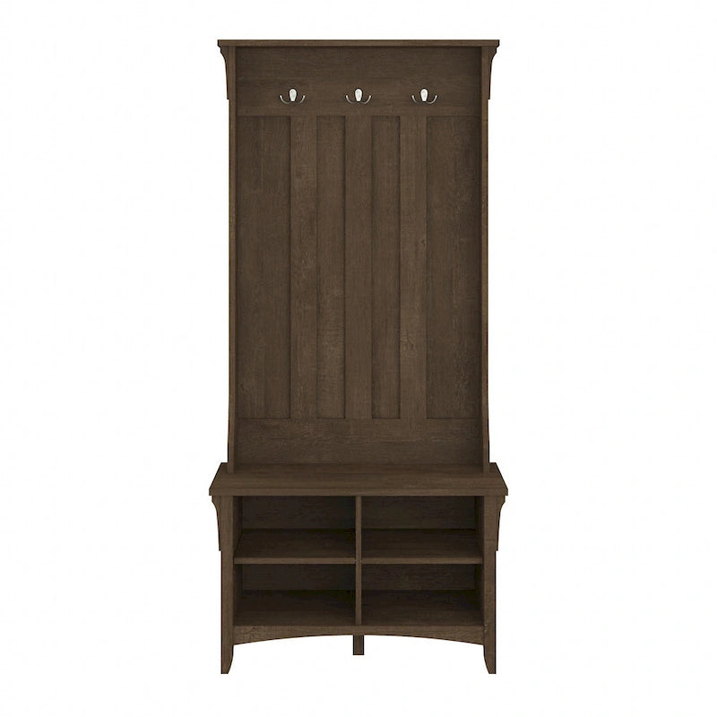 Salinas Hall Tree with Shoe Storage Bench by Bush Furniture