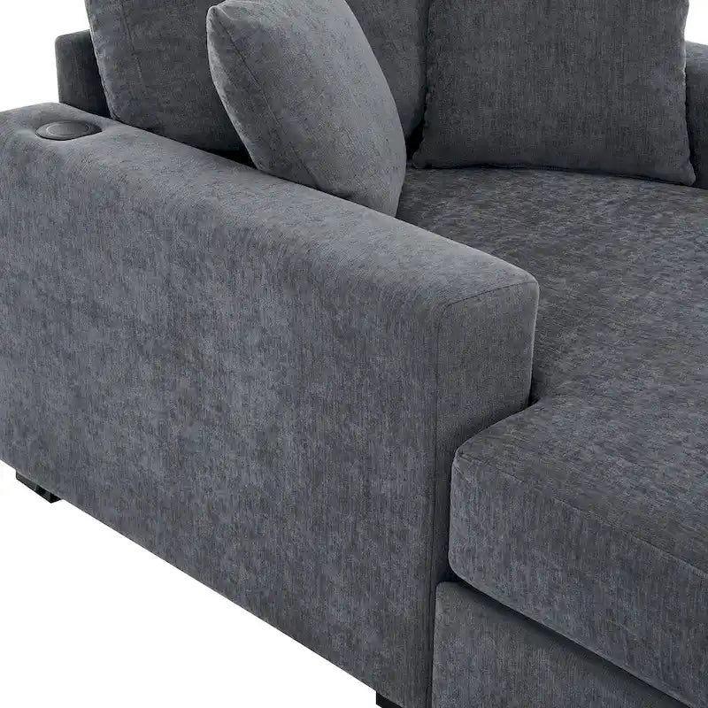 Three sizes Oversized Chaise Lounger with Pillows