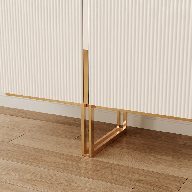 78.7 TV Stand, Entertainment Center with Faux Marble Top