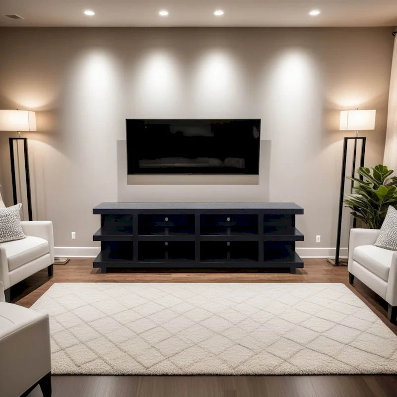 Bridgevine Home Laurel Canyon 85 inch TV Stand for TVs up to 95 inches, No Assembly Required