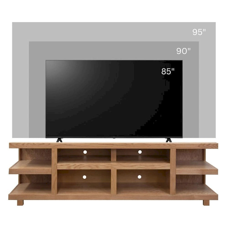 Bridgevine Home Laurel Canyon 85 inch TV Stand for TVs up to 95 inches, No Assembly Required