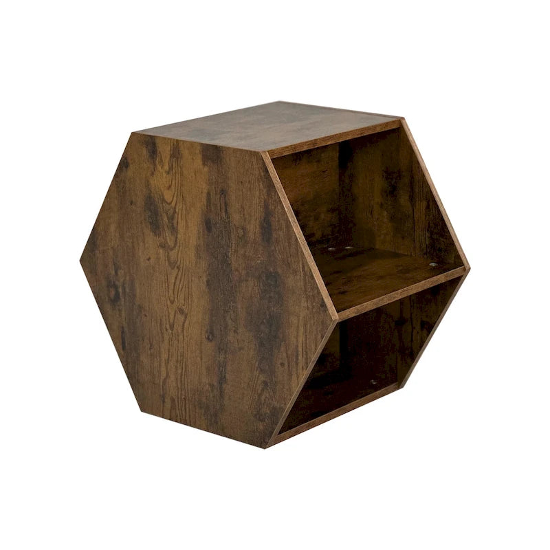 GDFStudio - Lila Hexagonal Coffee Table Set with Multi-Function Storage Design