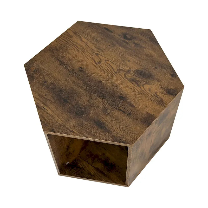 GDFStudio - Lila Hexagonal Coffee Table Set with Multi-Function Storage Design