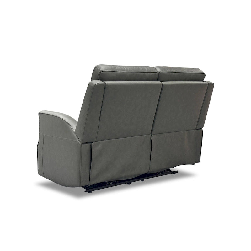 Maxwellton Cedar Power Reclining Loveseat with Power Headrests and Lumbar by Flexsteel - 56 x 42 x 39