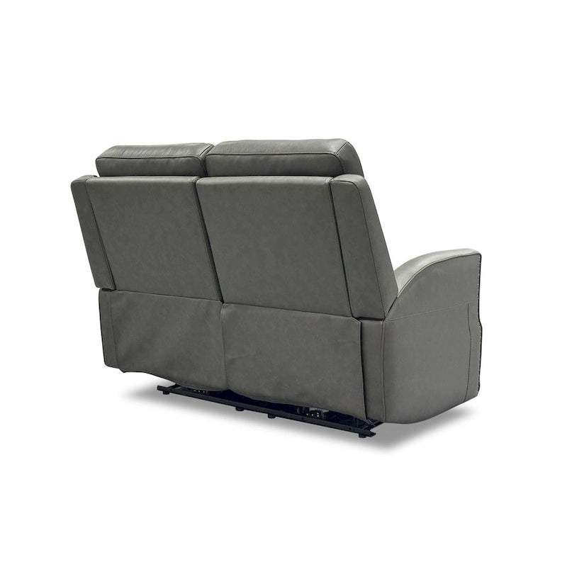 Maxwellton Cedar Power Reclining Loveseat with Power Headrests and Lumbar by Flexsteel - 56 x 42 x 39