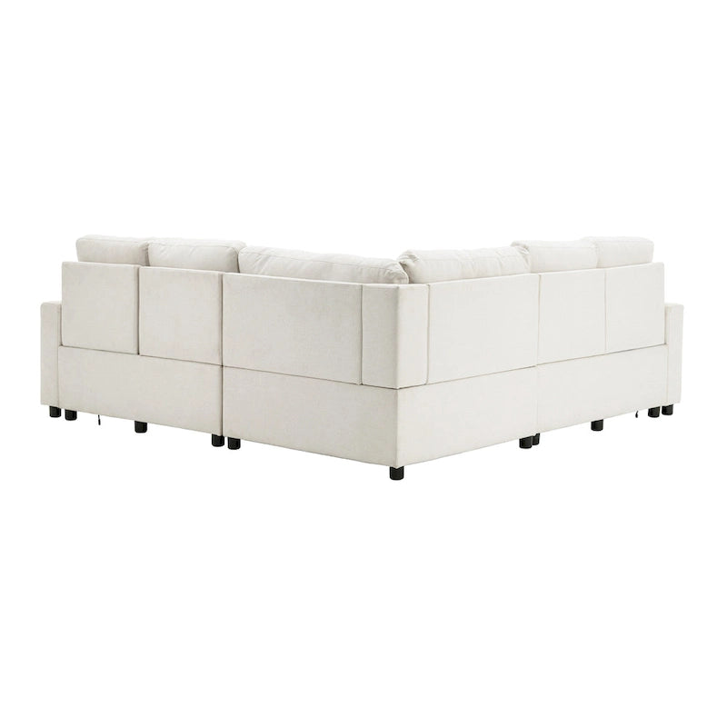 Power Recliner Sectional Sofa with 2 Storage Drawers and USB Ports Living Room L-Shaped Corner Couch for Home Theater