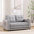 3-In-1 Upholstered Futon Sofa Convertible Floor Sofa Bed