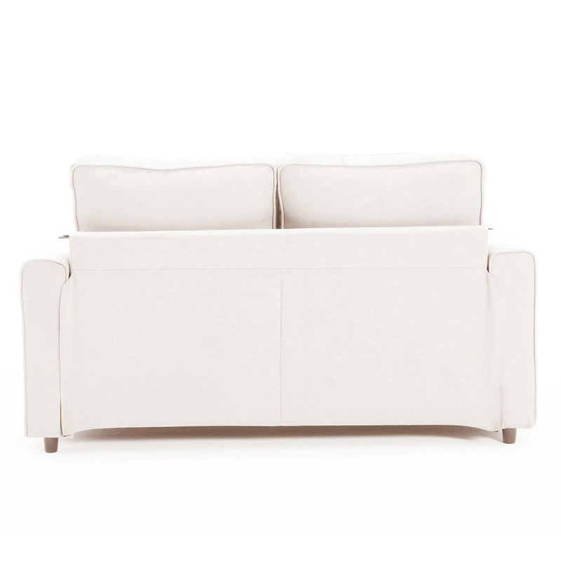 3-In-1 Upholstered Futon Sofa Convertible Floor Sofa Bed