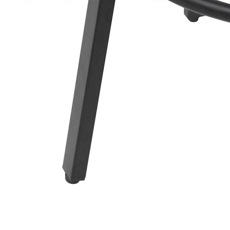 Counter Height Bar Stools, Backless Handwoven Kitchen Dining Chairs with Round Footrest Set of 2 PVC Weaving Pub Stool