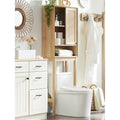 Natural Rattan Over The Toilet Storage Cabinet, Modern Storage Cabinet
