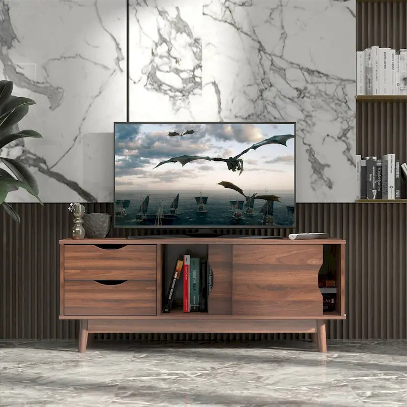 Gymax TV Stand for TV up to 60 Media Console Table Storage with - See Details