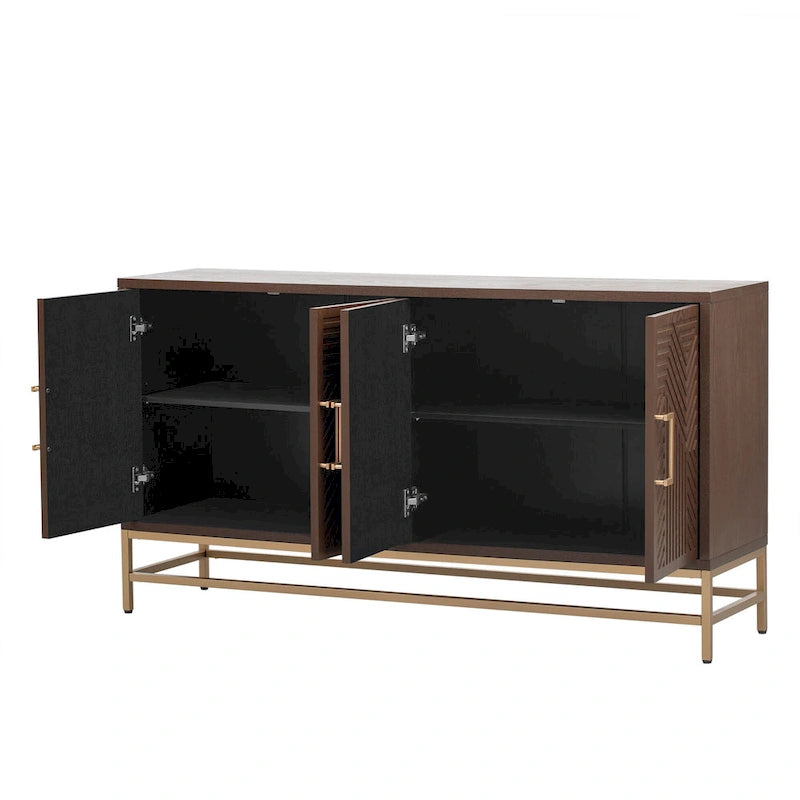 Sideboard Buffet Cabinet with Adjustable Shelves