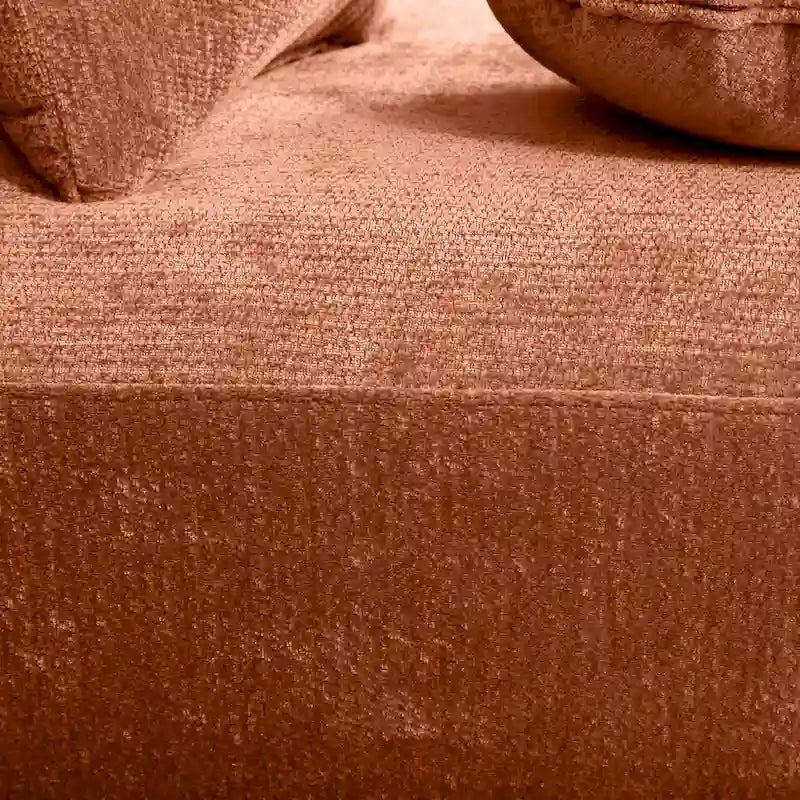 Christopher Knight Home- Buker Curved Polyester Sectional Sofa