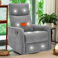 360 Swivel Rocker Recliner Chair with Massage and Lumbar Heating