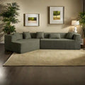 127.5Polyester Modular Sectional Cloud Couch with Deep Seat, No Assembly Required, and Modern Minimalist Design