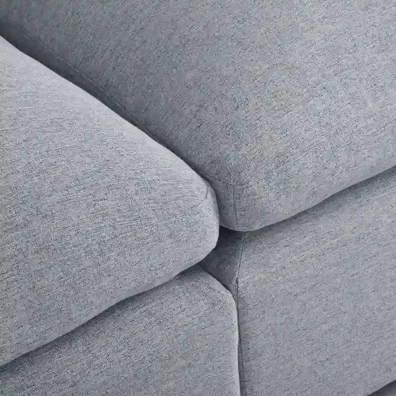 134.40 Modern U-Shaped 6 Seater Sectional Sofa with 2 Large Chaises, Removable Ottomans and Soft Cushions