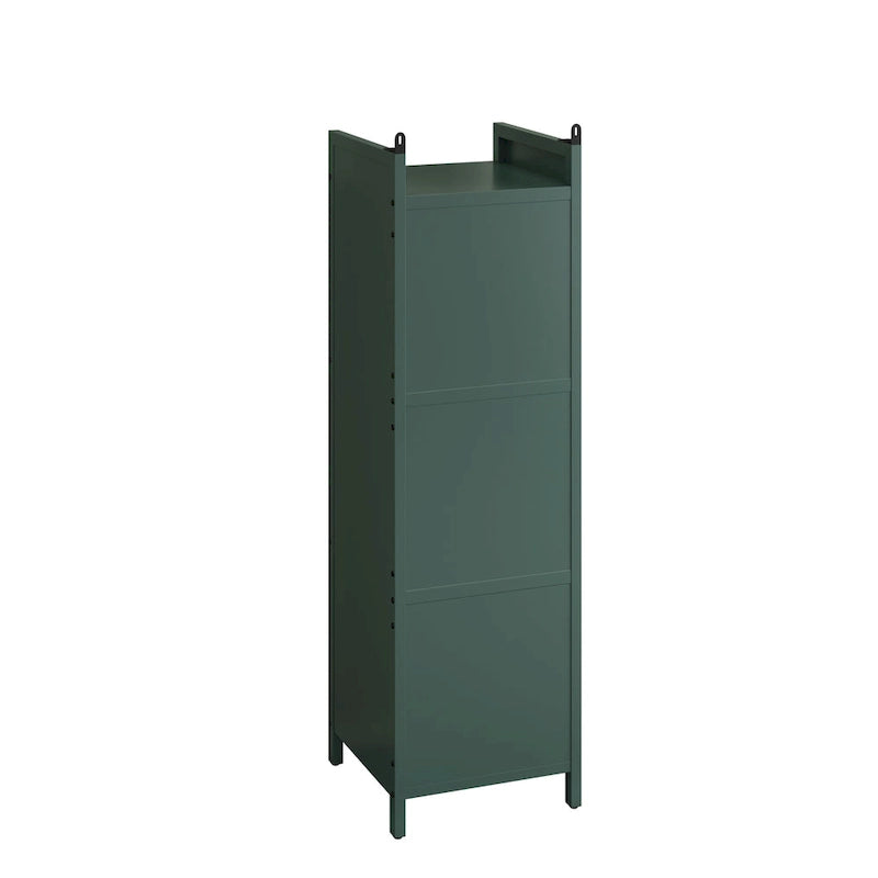 Modern Glass Door Cabinet with Featuring Storage, for Entryway Living Room Bathroom Dining Room