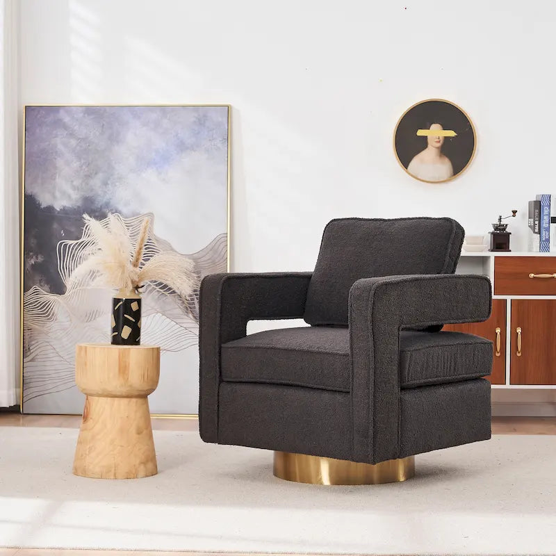Swivel Barrel Chair for Living Room