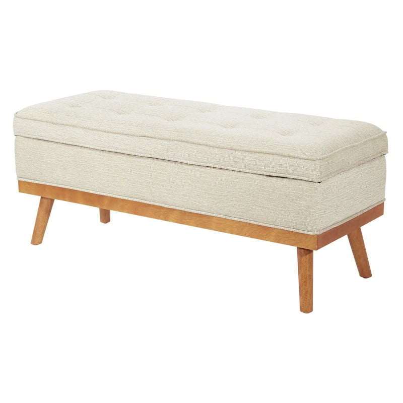 OS Home and Office Furniture Model Katheryn Storage Bench - Linen