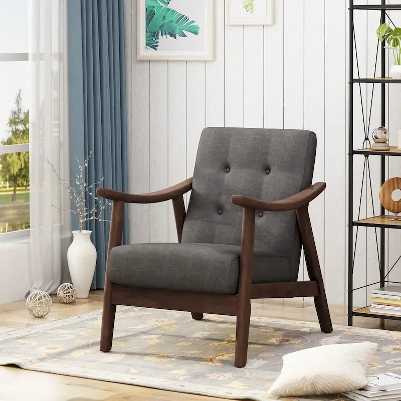Chabani Mid-Century Modern Accent Chair by Christopher Knight Home