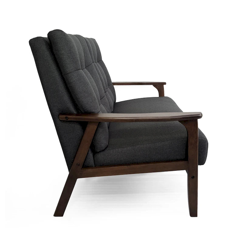 Aries Mid-century 2-piece Fabric Sofa Set by Christopher Knight Home