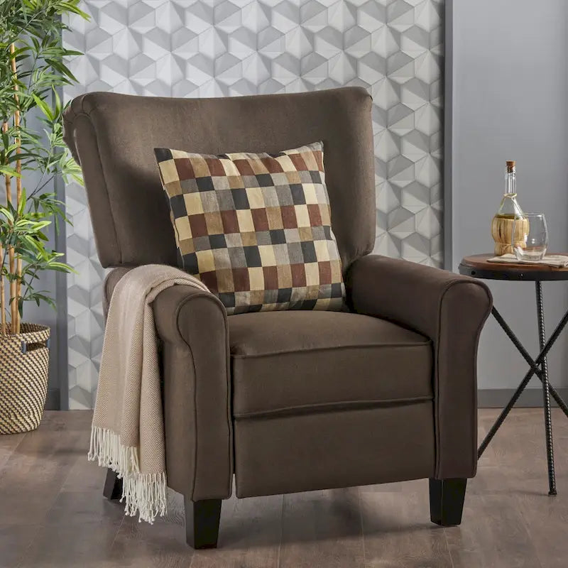 Thalia Traditional Fabric Recliner by Christopher Knight Home