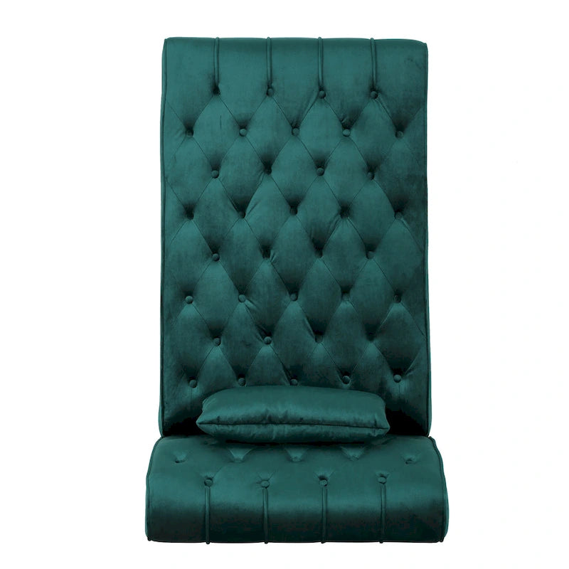 Rubie Modern Glam Tufted Velvet Chaise Lounge by Christopher Knight Home