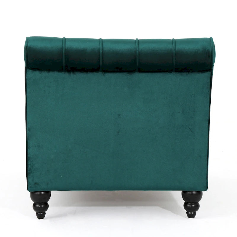Rubie Modern Glam Tufted Velvet Chaise Lounge by Christopher Knight Home