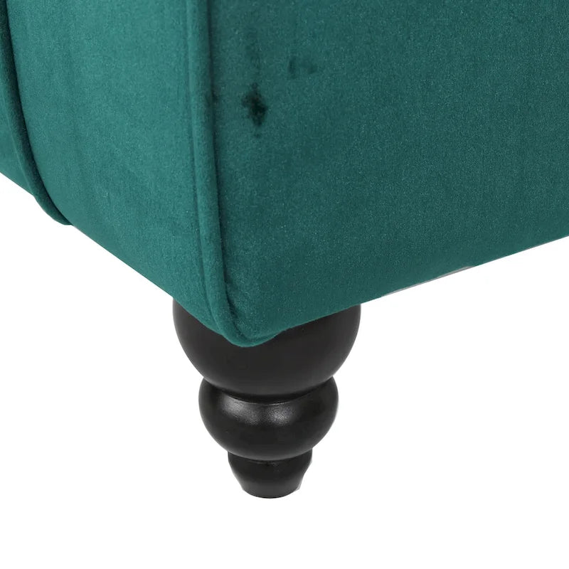 Rubie Modern Glam Tufted Velvet Chaise Lounge by Christopher Knight Home