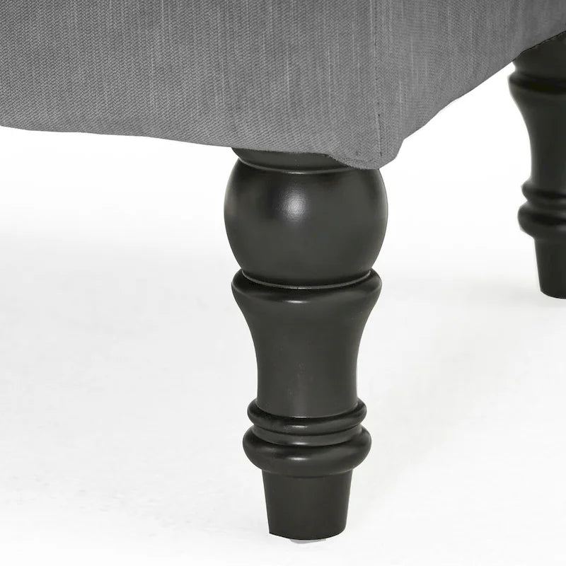 Jeremy Modern Tufted Fabric Pillow Top Ottoman by Christopher Knight Home