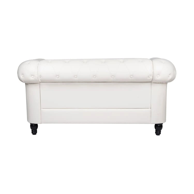 Emery Chesterfield Loveseat, Luxurious Comfort for Cozy Living Rooms, Mid-Century Modern couch, Elegance & Serenity