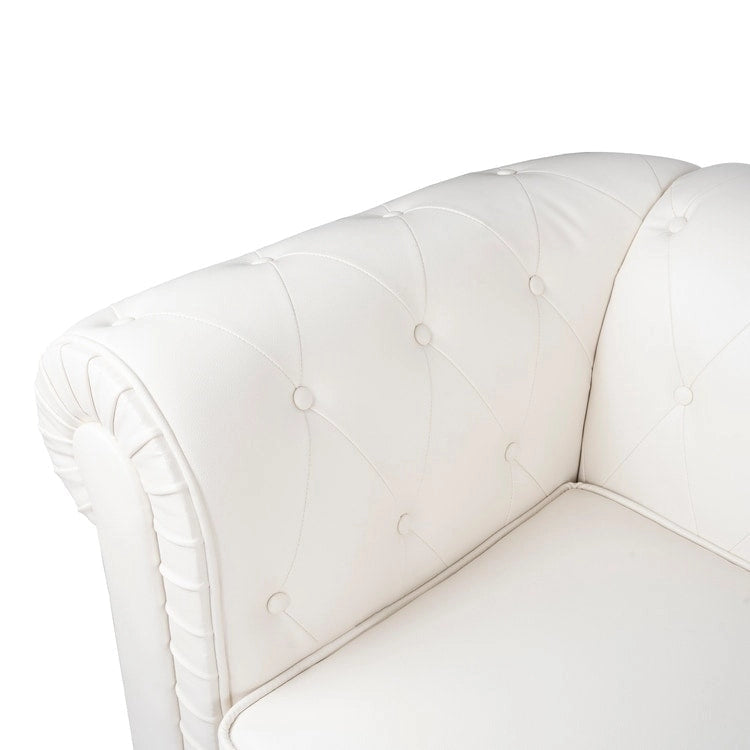 Emery Chesterfield Loveseat, Luxurious Comfort for Cozy Living Rooms, Mid-Century Modern couch, Elegance & Serenity