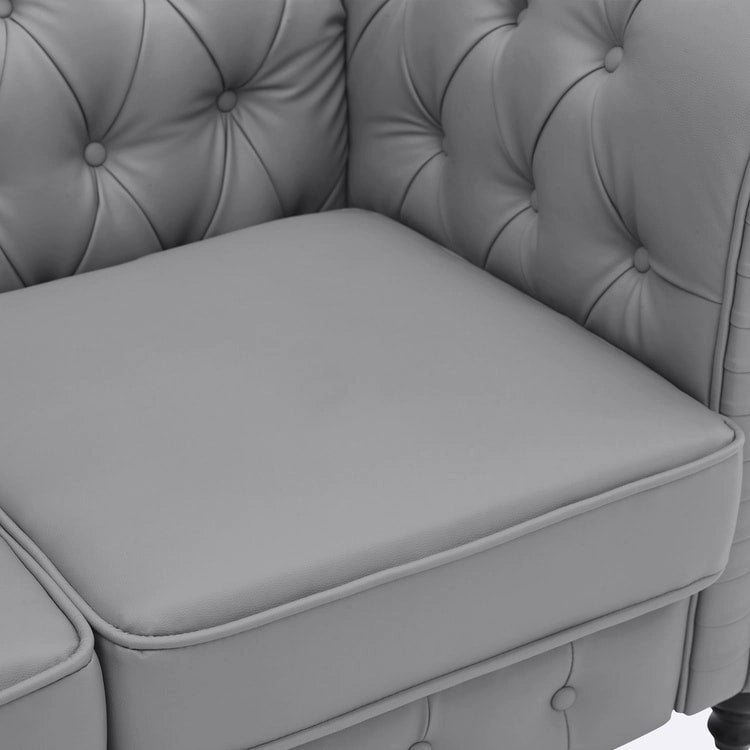 Emery Chesterfield Loveseat, Luxurious Comfort for Cozy Living Rooms, Mid-Century Modern couch, Elegance & Serenity