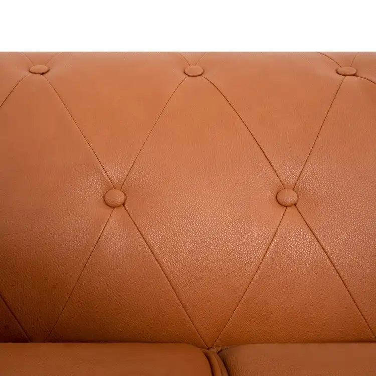 Emery Chesterfield Loveseat, Luxurious Comfort for Cozy Living Rooms, Mid-Century Modern couch, Elegance & Serenity