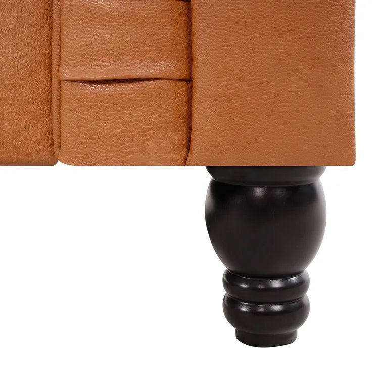 Emery Chesterfield Loveseat, Luxurious Comfort for Cozy Living Rooms, Mid-Century Modern couch, Elegance & Serenity