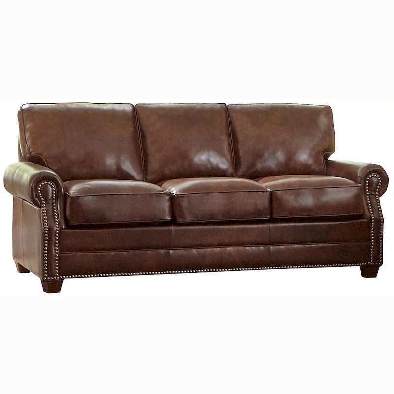 Made in USA Revo Top Grain Leather Sofa Bed and Chair Set