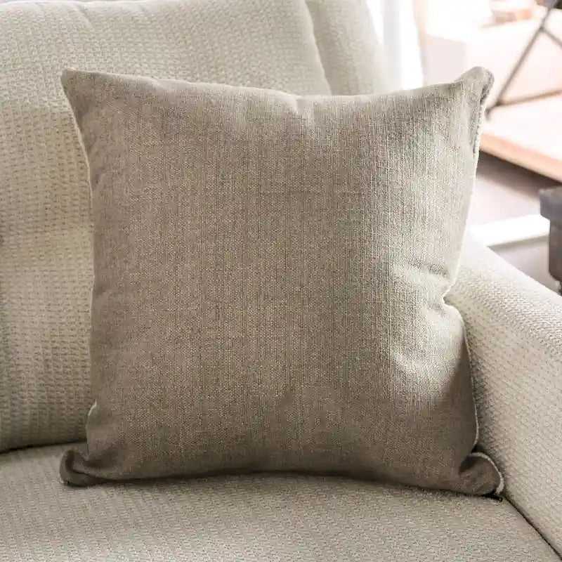 Swik Contemporary Ivory Chenille L-Shaped Sectional by Furniture of America