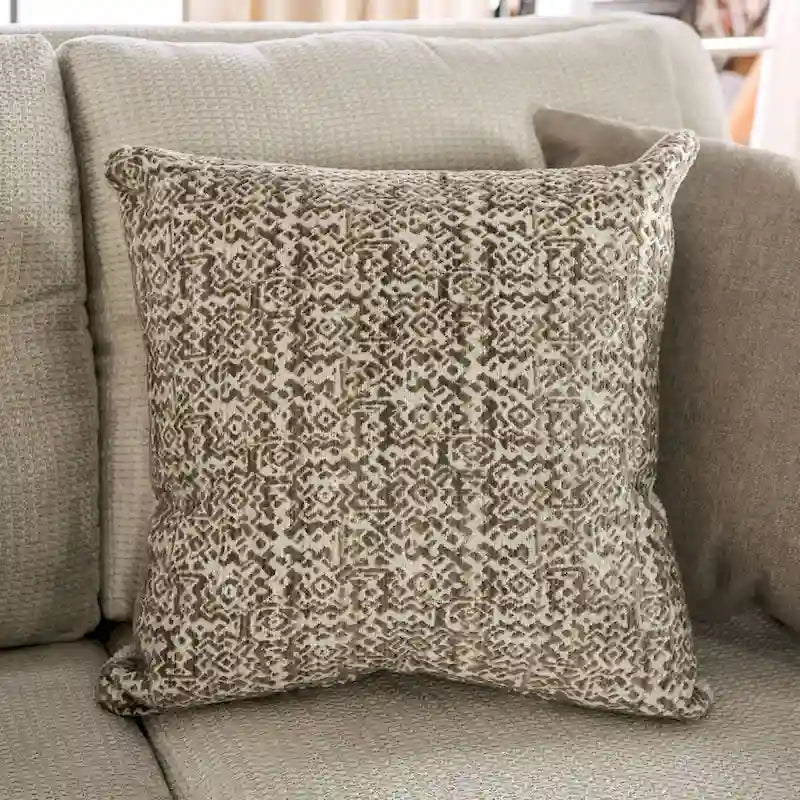 Swik Contemporary Ivory Chenille L-Shaped Sectional by Furniture of America